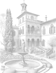 Italian Houses Coloring Book - CraftNest - Digital Crafting and Art