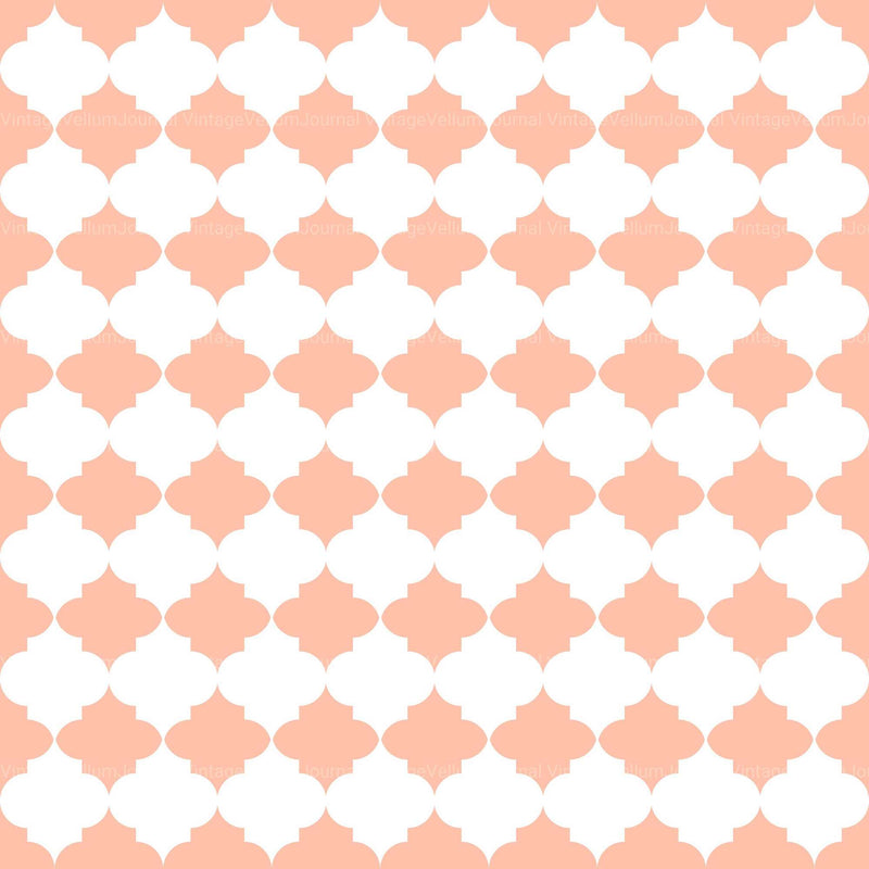 Peach Seamless Digital Paper - CraftNest - Digital Crafting and Art