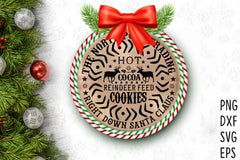 Christmas Round Sign SVG Bundle - CraftNest - Digital Crafting and Art
