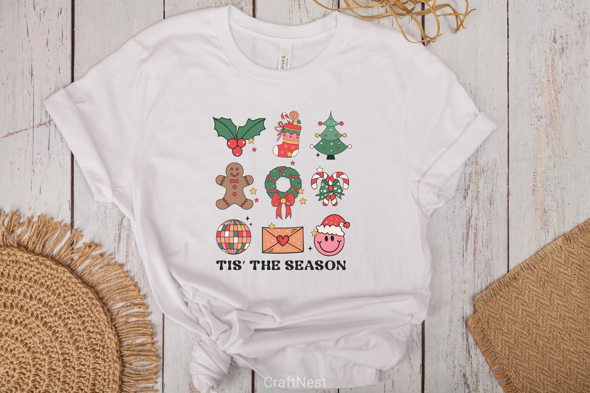 Retro Christmas Complete Clipart Bundle - CraftNest - Digital Crafting and Art