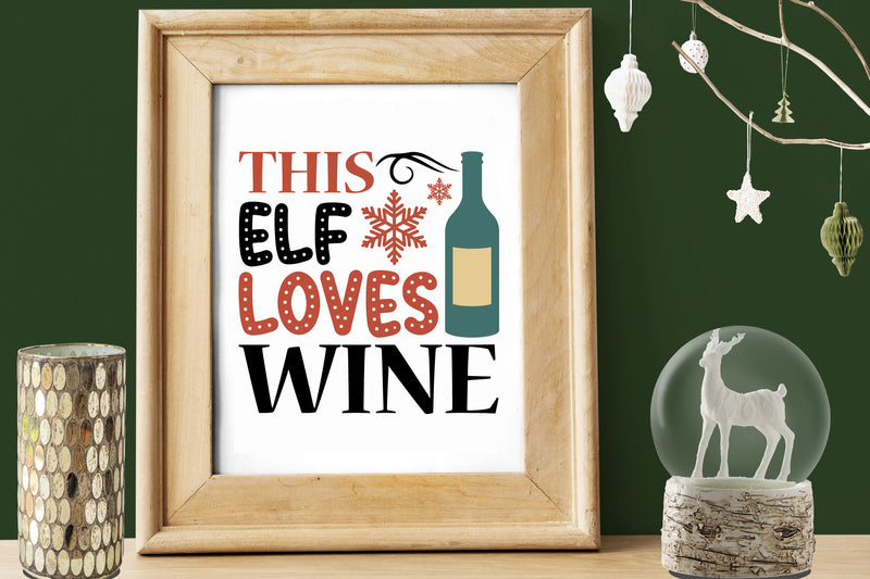 Christmas Wine SVG Bundle - CraftNest - Digital Crafting and Art