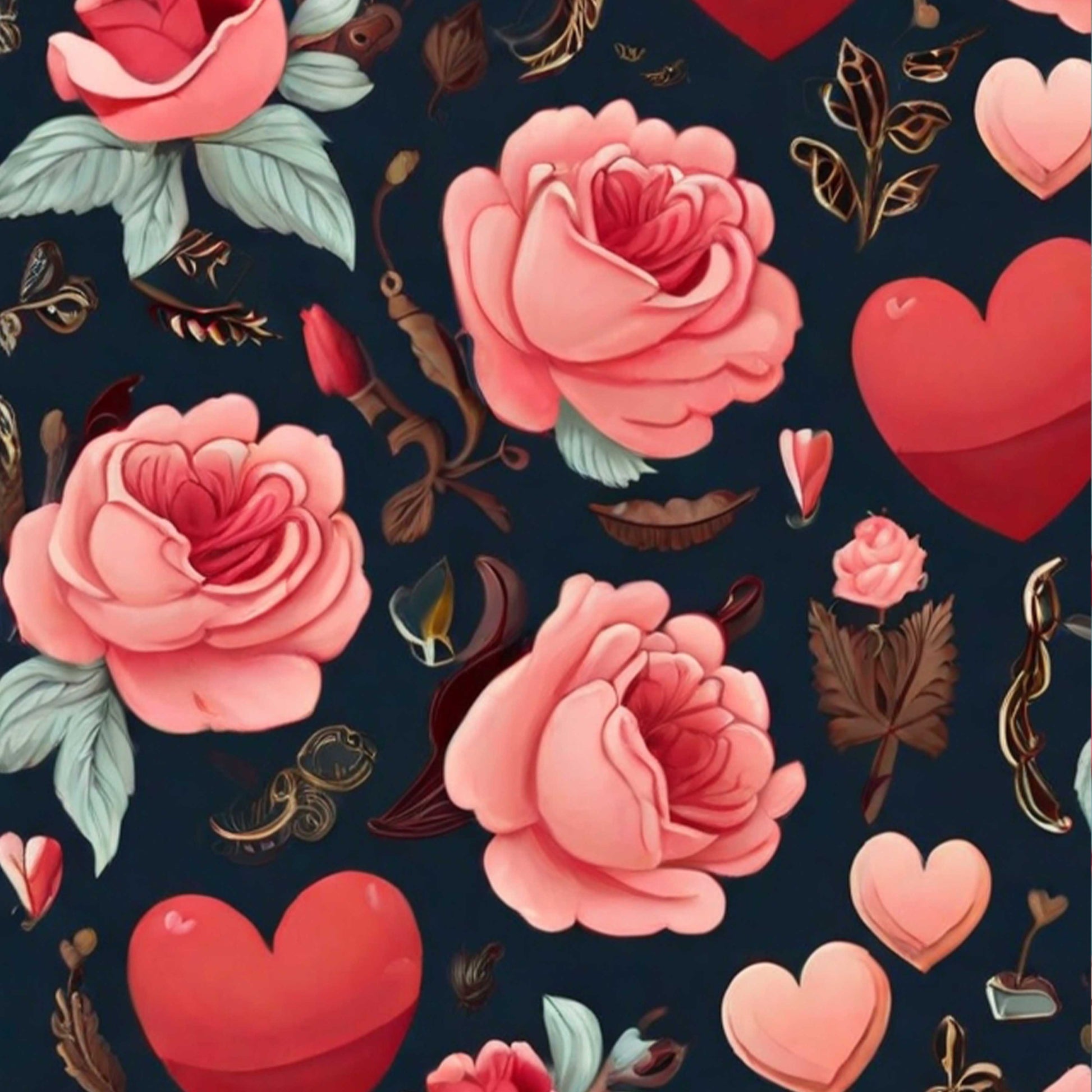 Valentine's Day Seamless Digital Paper 2 - CraftNest - Digital Crafting and Art