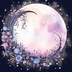 Moon Boho Seamless Digital Paper - CraftNest - Digital Crafting and Art