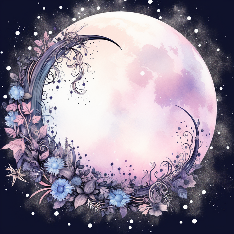 Moon Boho Seamless Digital Paper - CraftNest - Digital Crafting and Art