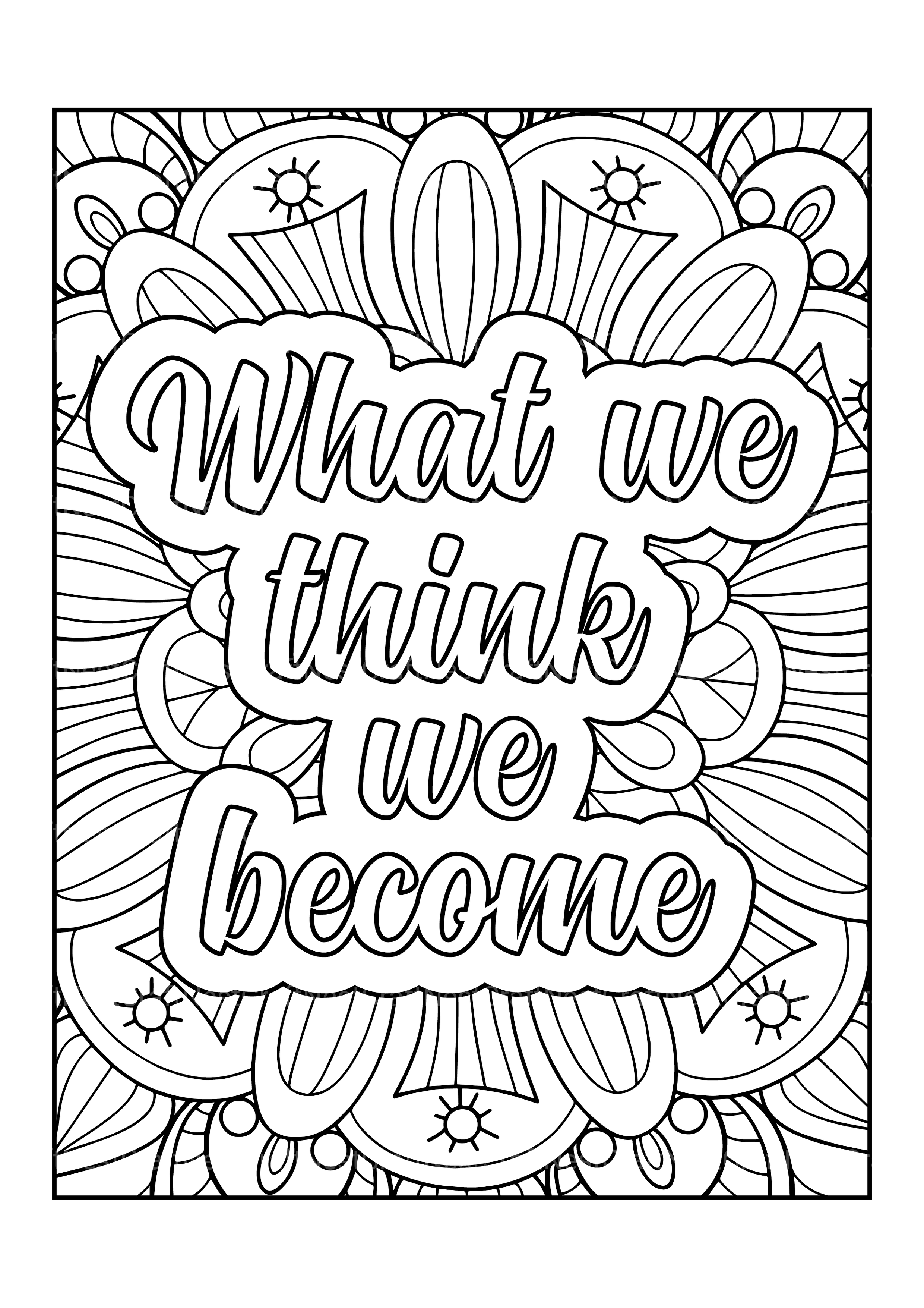 Motivational Quotes Coloring Book 4