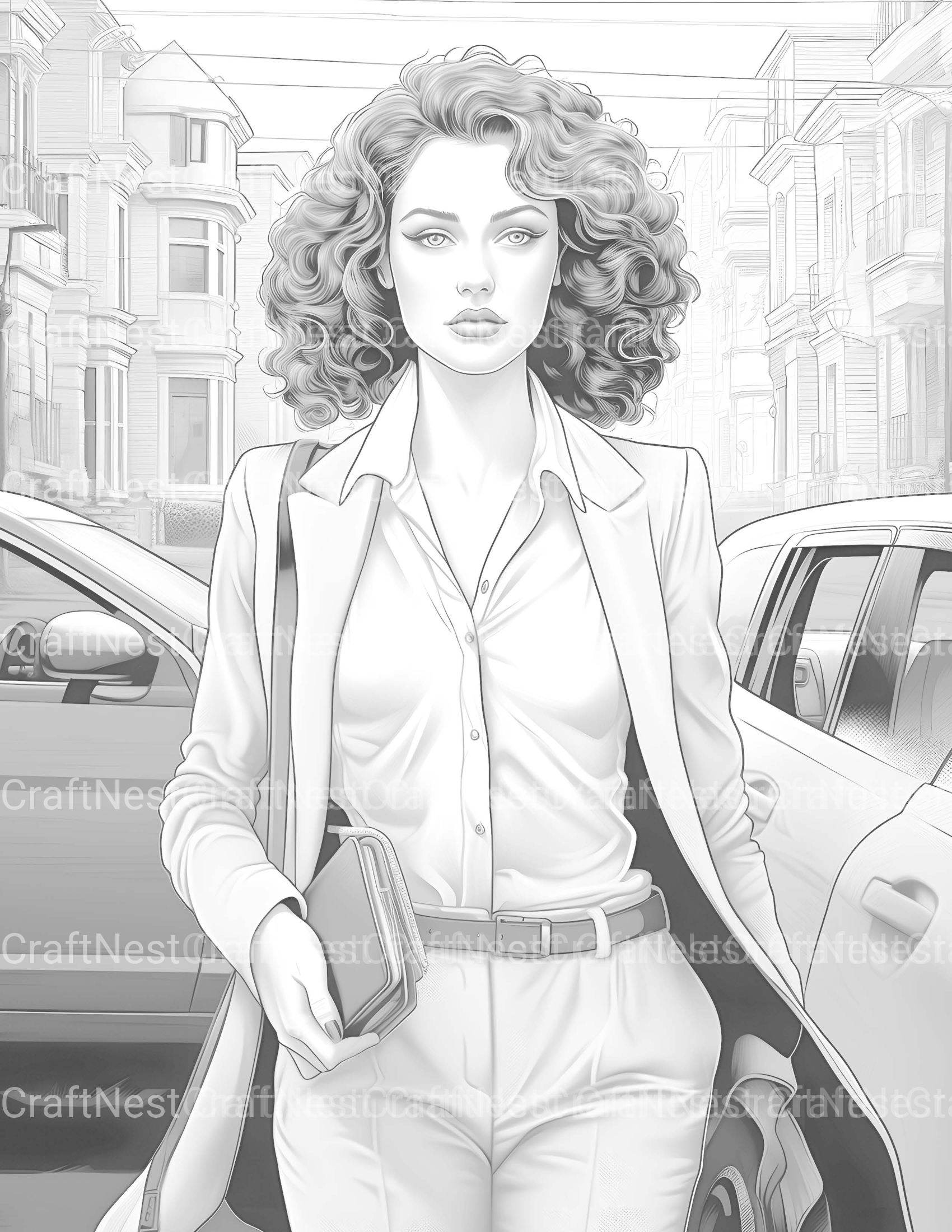 Business Women Coloring Book - CraftNest - Digital Crafting and Art