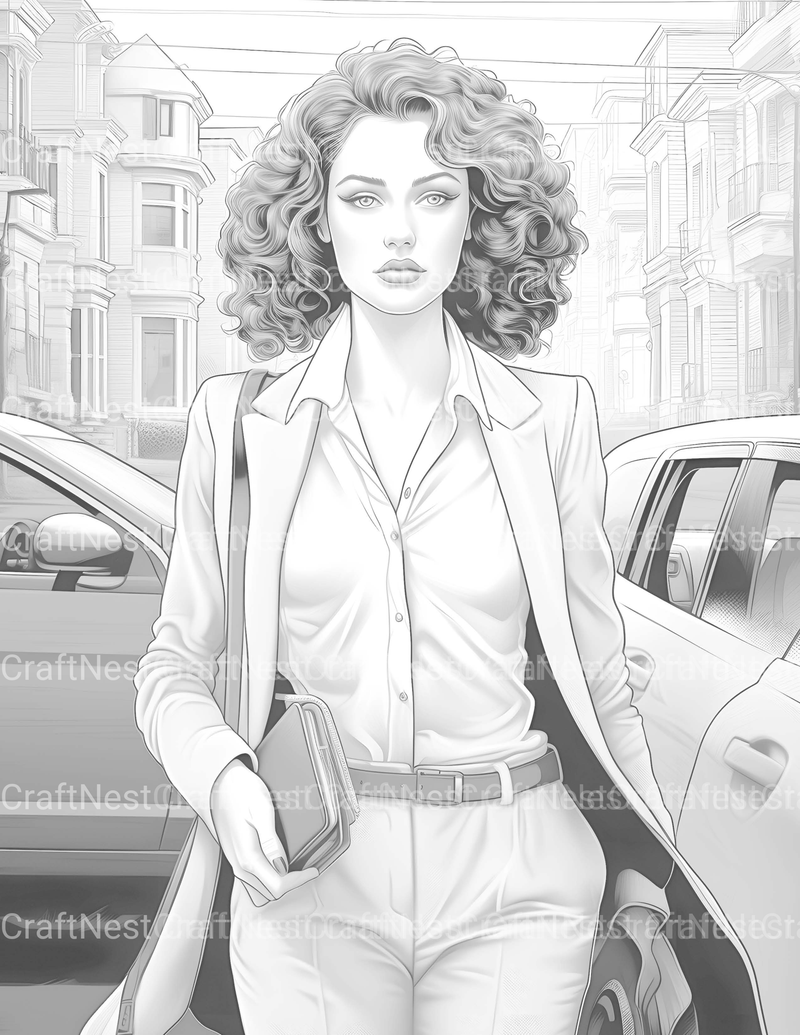 Business Women Coloring Book - CraftNest - Digital Crafting and Art