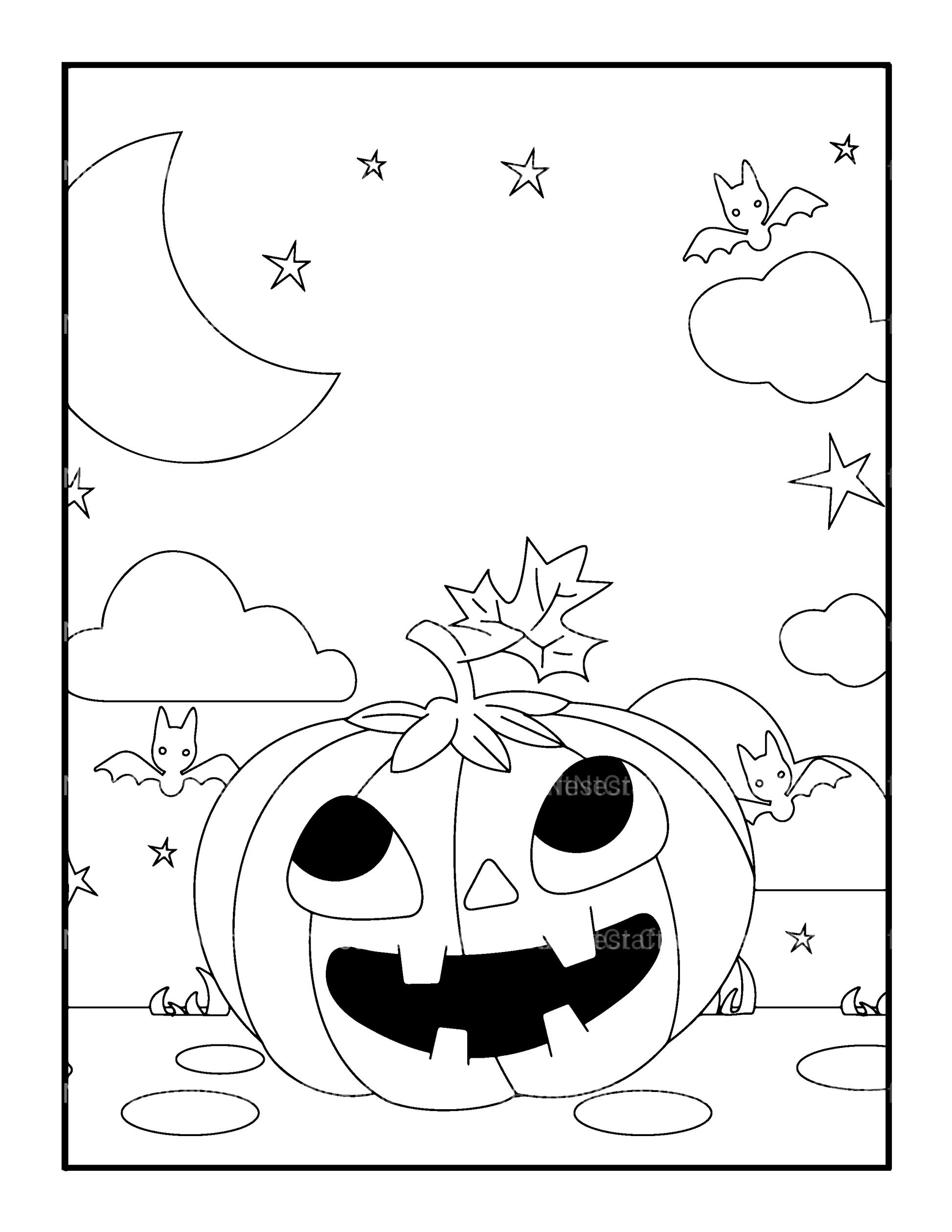 Kids Halloween Ghost Coloring Book 2 - CraftNest - Digital Crafting and Art