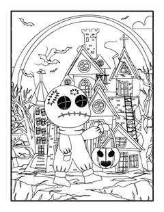 Kids Halloween Ghost Coloring Book 2 - CraftNest - Digital Crafting and Art