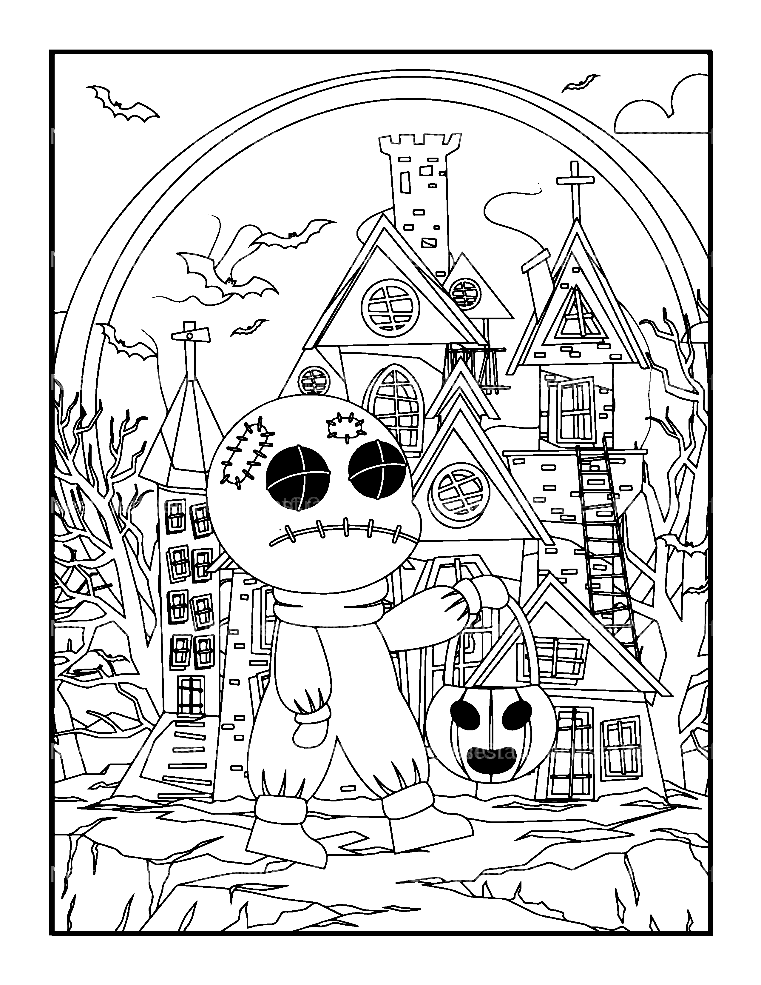 Kids Halloween Ghost Coloring Book 2 - CraftNest - Digital Crafting and Art