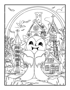 Kids Halloween Ghost Coloring Book 2 - CraftNest - Digital Crafting and Art