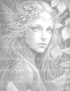 Forest Fairy Coloring Book - CraftNest - Digital Crafting and Art