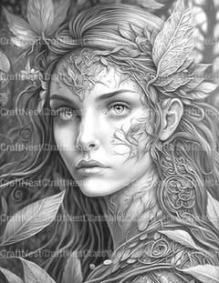Forest Fairy Coloring Book - CraftNest - Digital Crafting and Art