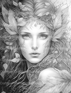 Forest Fairy Coloring Book - CraftNest - Digital Crafting and Art