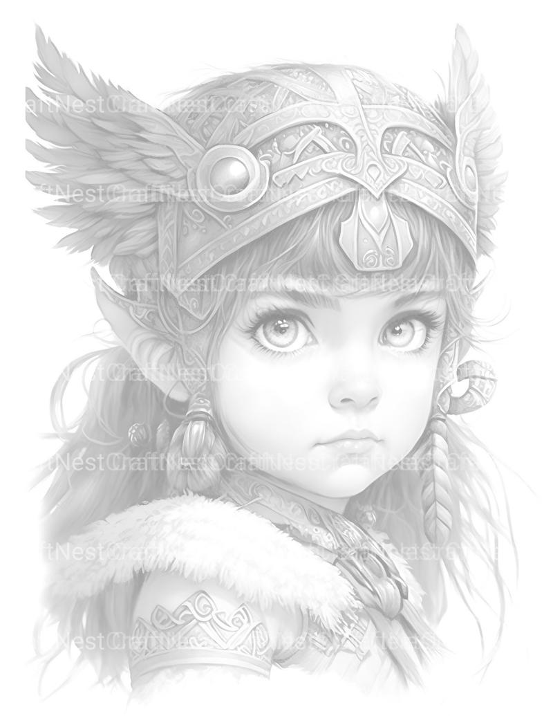 Bavarian Girl Coloring Book 2 - CraftNest - Digital Crafting and Art