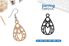 Dog Paw Earring Laser Cut SVG Bundle - CraftNest - Digital Crafting and Art