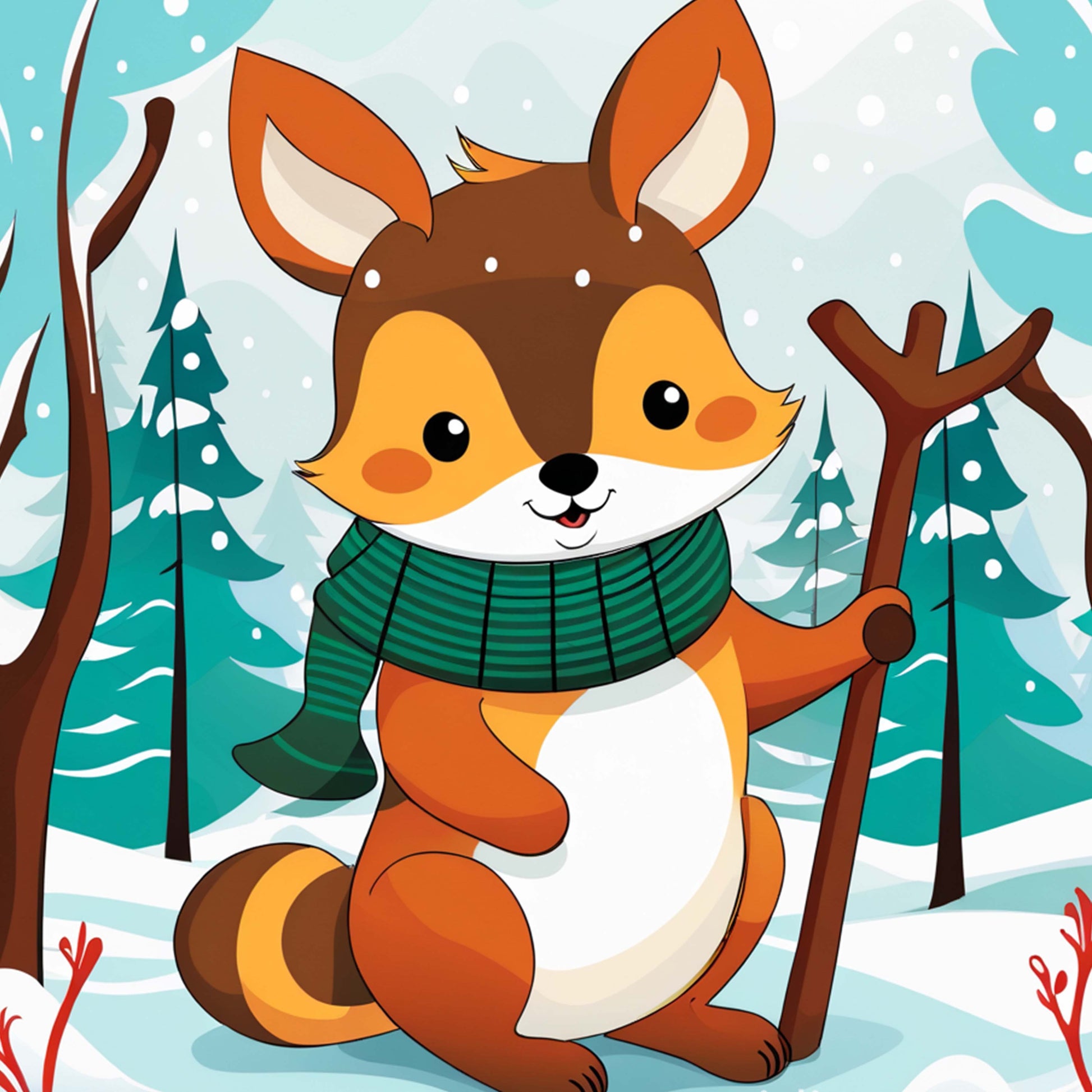 Winter Christmas Seamless Digital Paper - CraftNest - Digital Crafting and Art