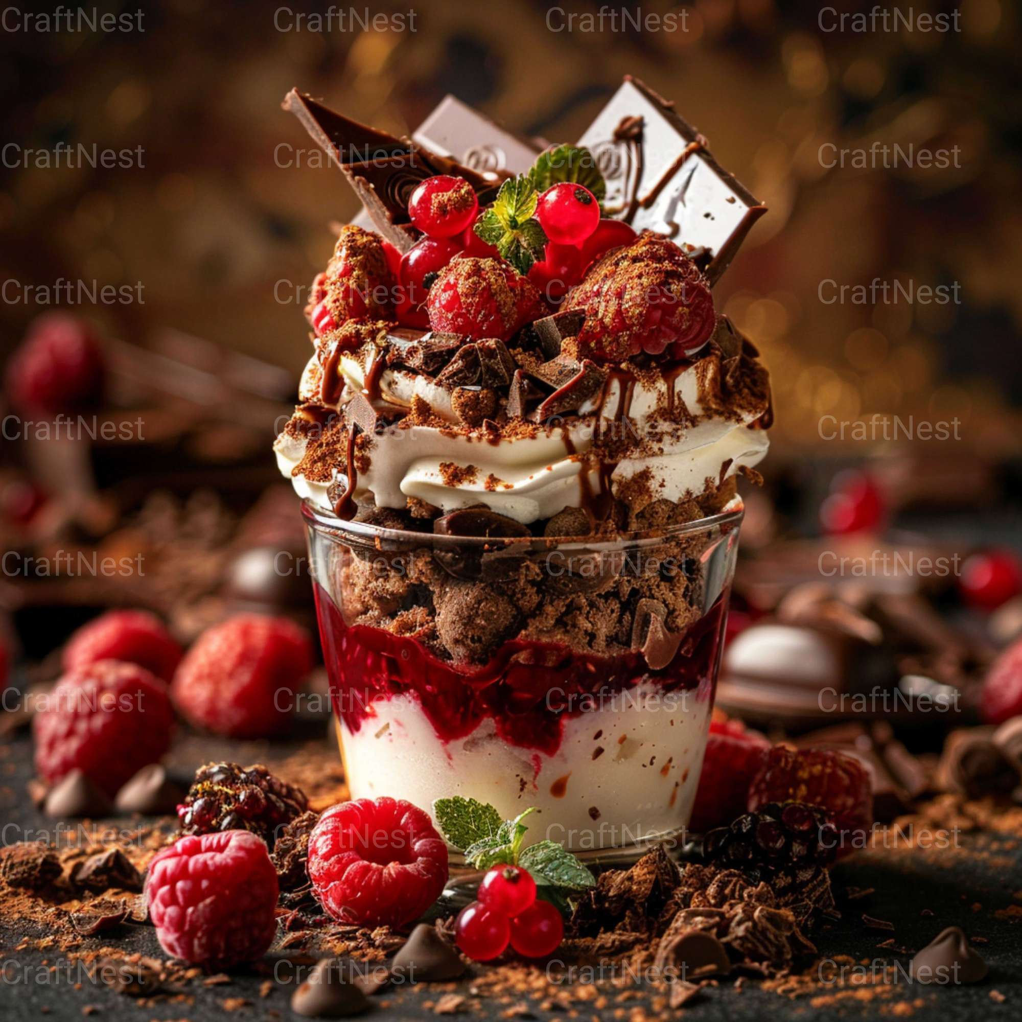 Dessert Delights Stock Images - CraftNest - Digital Crafting and Art