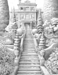 Formal Garden Coloring Book - CraftNest - Digital Crafting and Art