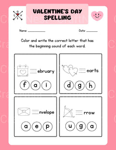 Valentine's Day Activity Book for Kids - CraftNest - Digital Crafting and Art