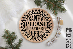 Christmas Round Sign SVG Bundle - CraftNest - Digital Crafting and Art