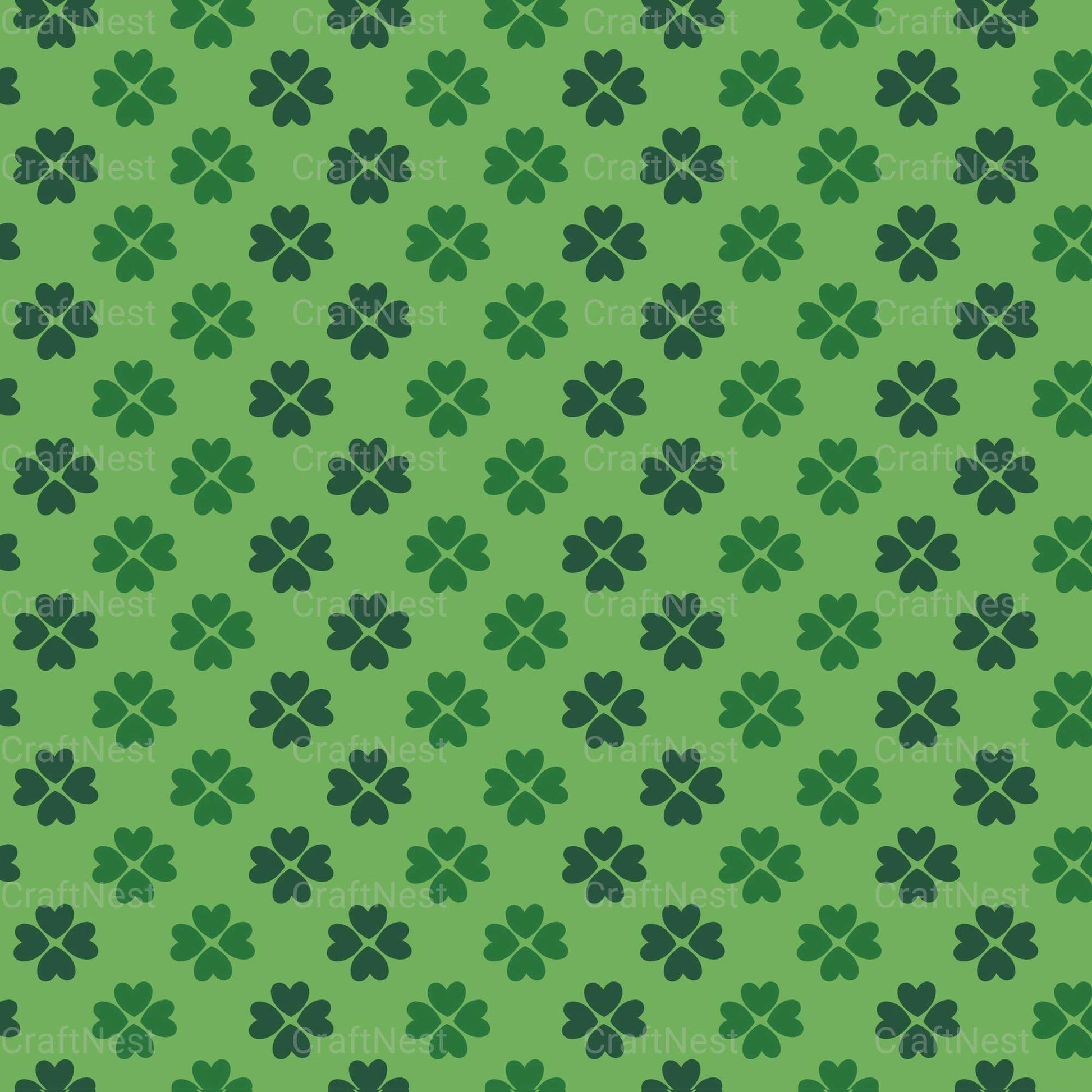 St. Patrick's Day Seamless Digital Paper - CraftNest - Digital Crafting and Art