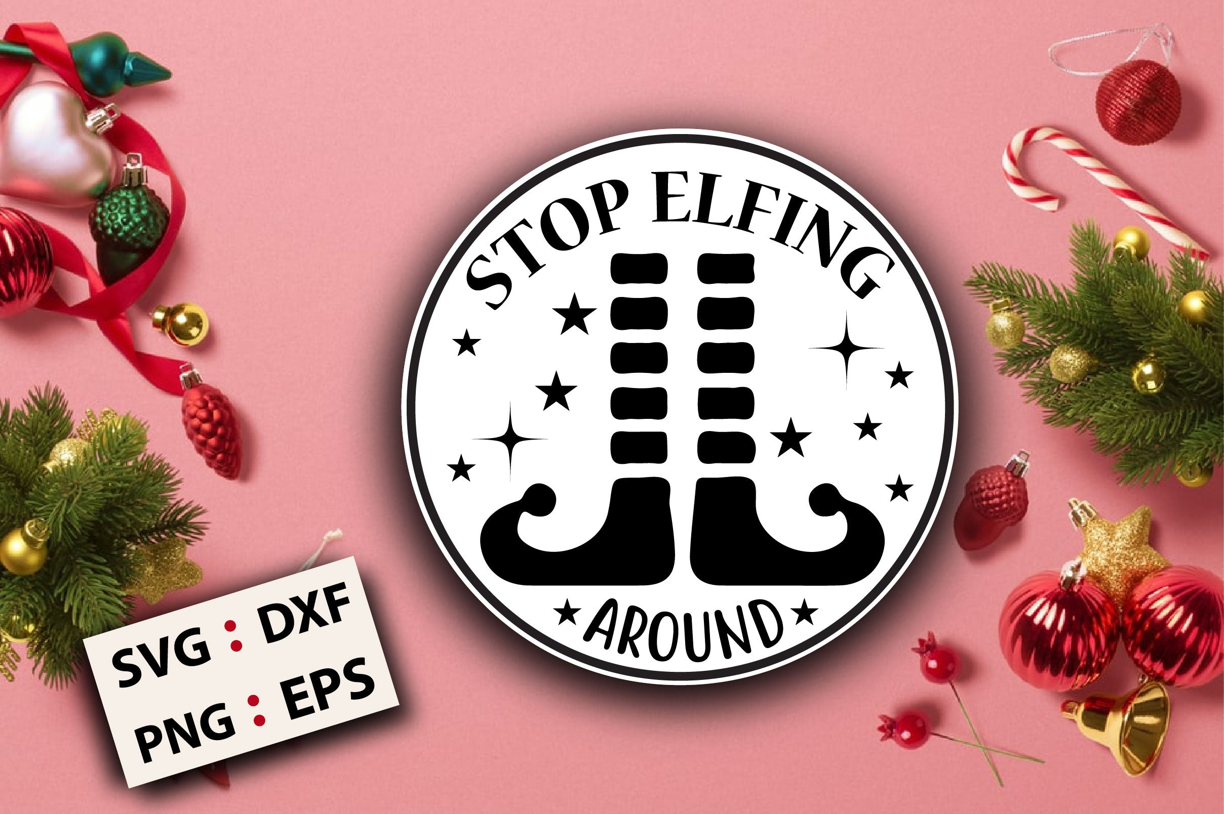 Christmas Round SVG Bundle - CraftNest - Digital Crafting and Art