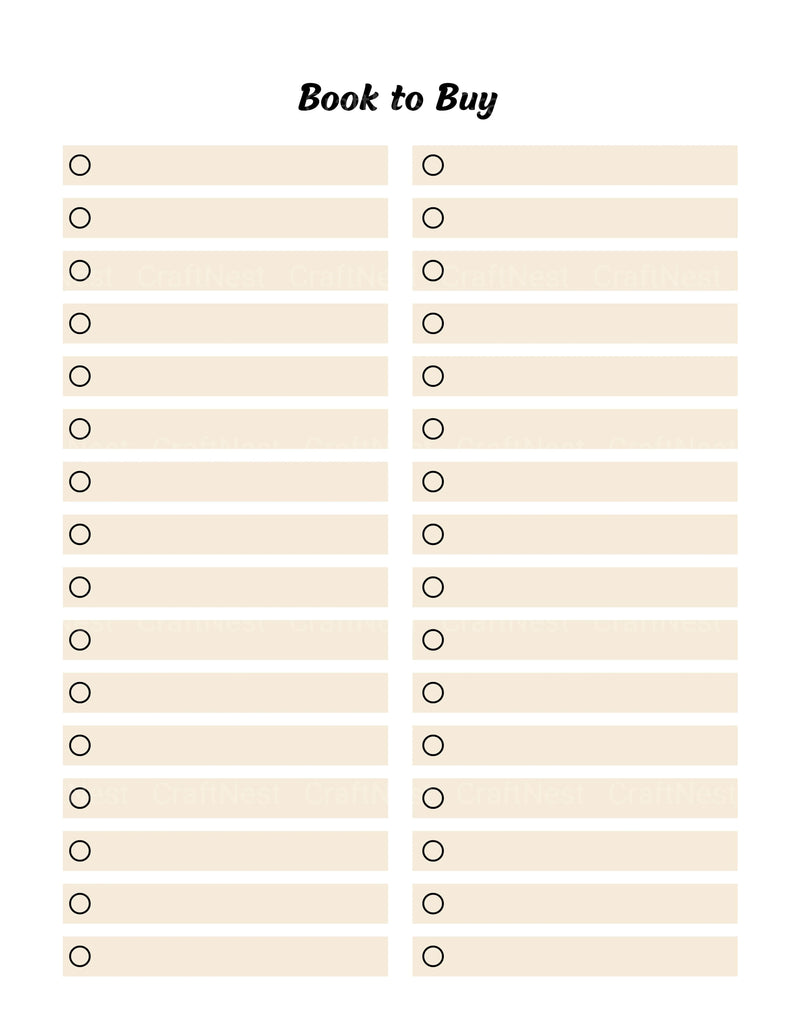 Reading Planner Guide - CraftNest - Digital Crafting and Art