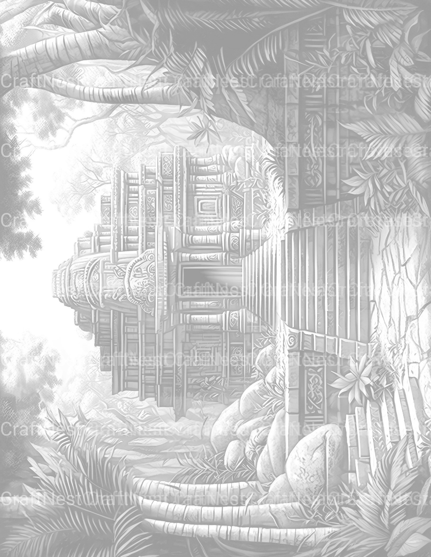 Lost Temples Coloring Book - CraftNest - Digital Crafting and Art