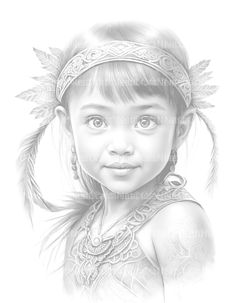 Maya Boy Coloring Book - CraftNest - Digital Crafting and Art