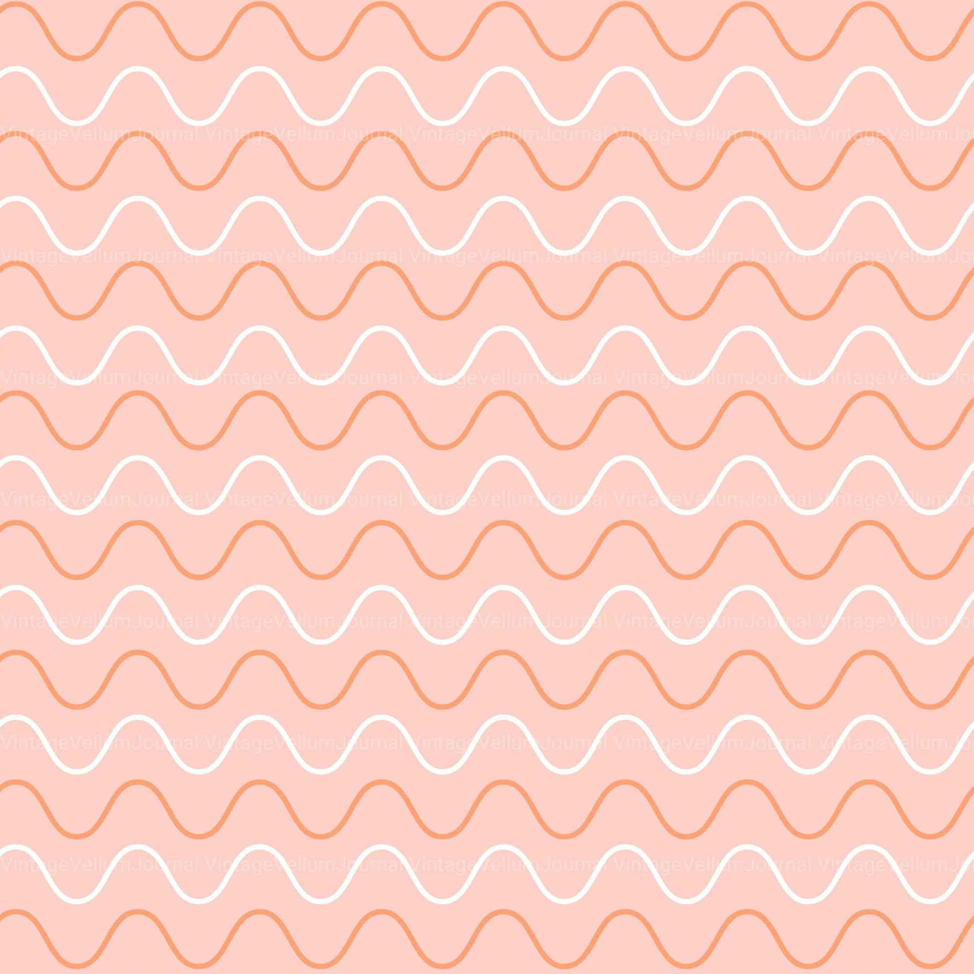 Peach Seamless Digital Paper - CraftNest - Digital Crafting and Art