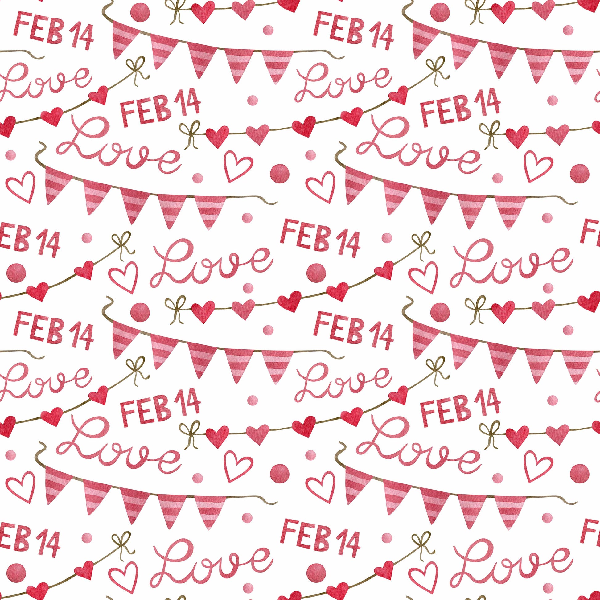 Valentine's Day Seamless Digital Paper - CraftNest - Digital Crafting and Art