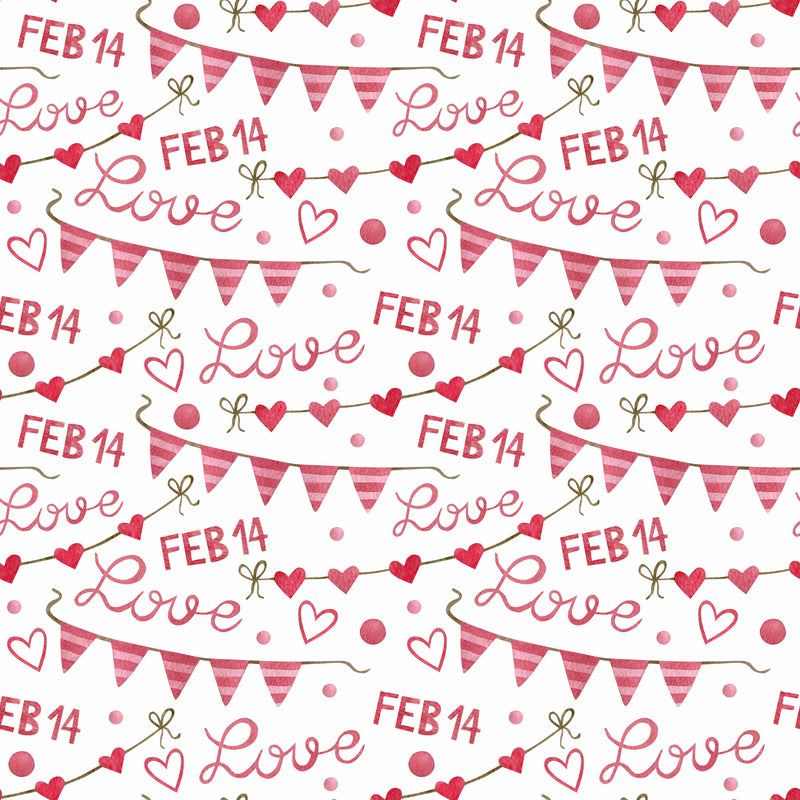 Valentine's Day Seamless Digital Paper - CraftNest - Digital Crafting and Art