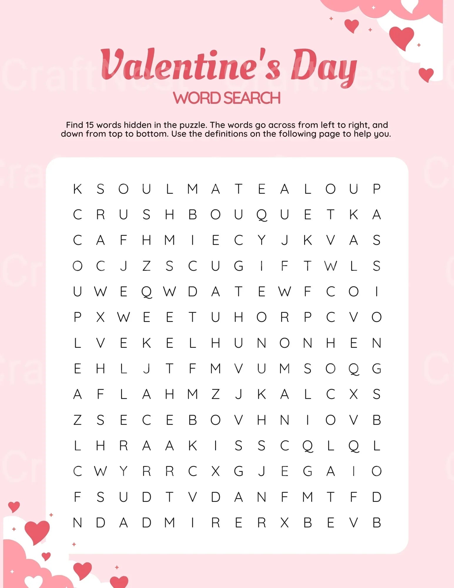 Valentine's Day Activity Book for Kids - CraftNest - Digital Crafting and Art