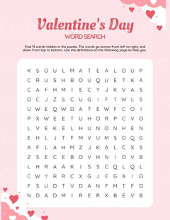 Valentine's Day Activity Book for Kids - CraftNest - Digital Crafting and Art