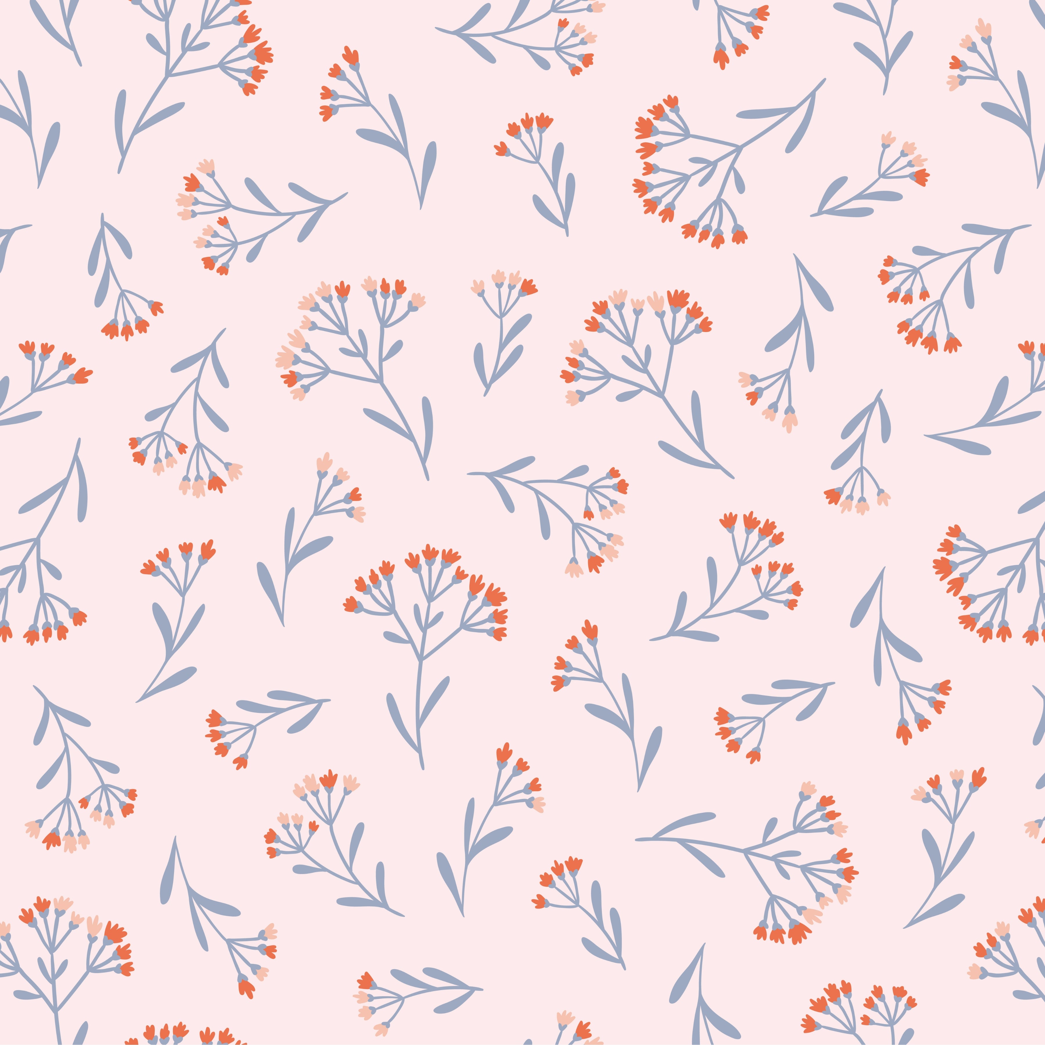 Cottage Chic Flower Seamless Digital Paper - CraftNest - Digital Crafting and Art