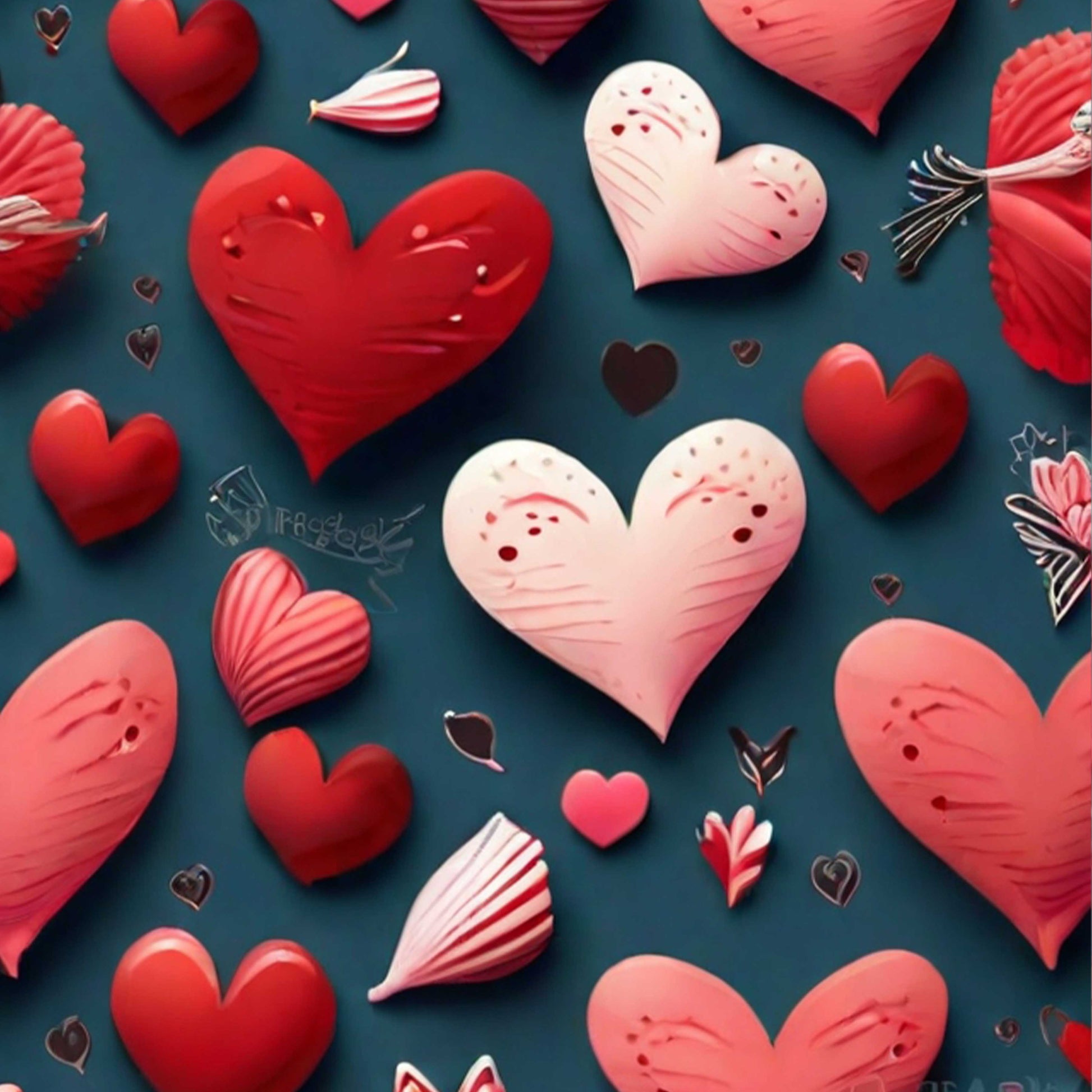 Valentine's Day Seamless Digital Paper 2 - CraftNest - Digital Crafting and Art