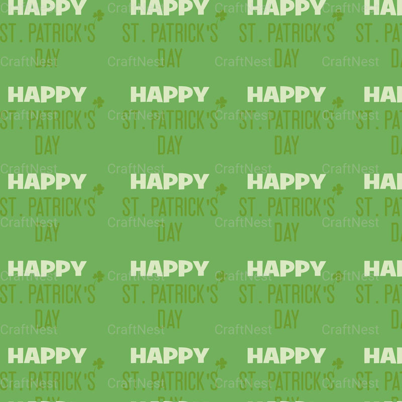 St. Patrick's Day Seamless Digital Paper - CraftNest - Digital Crafting and Art