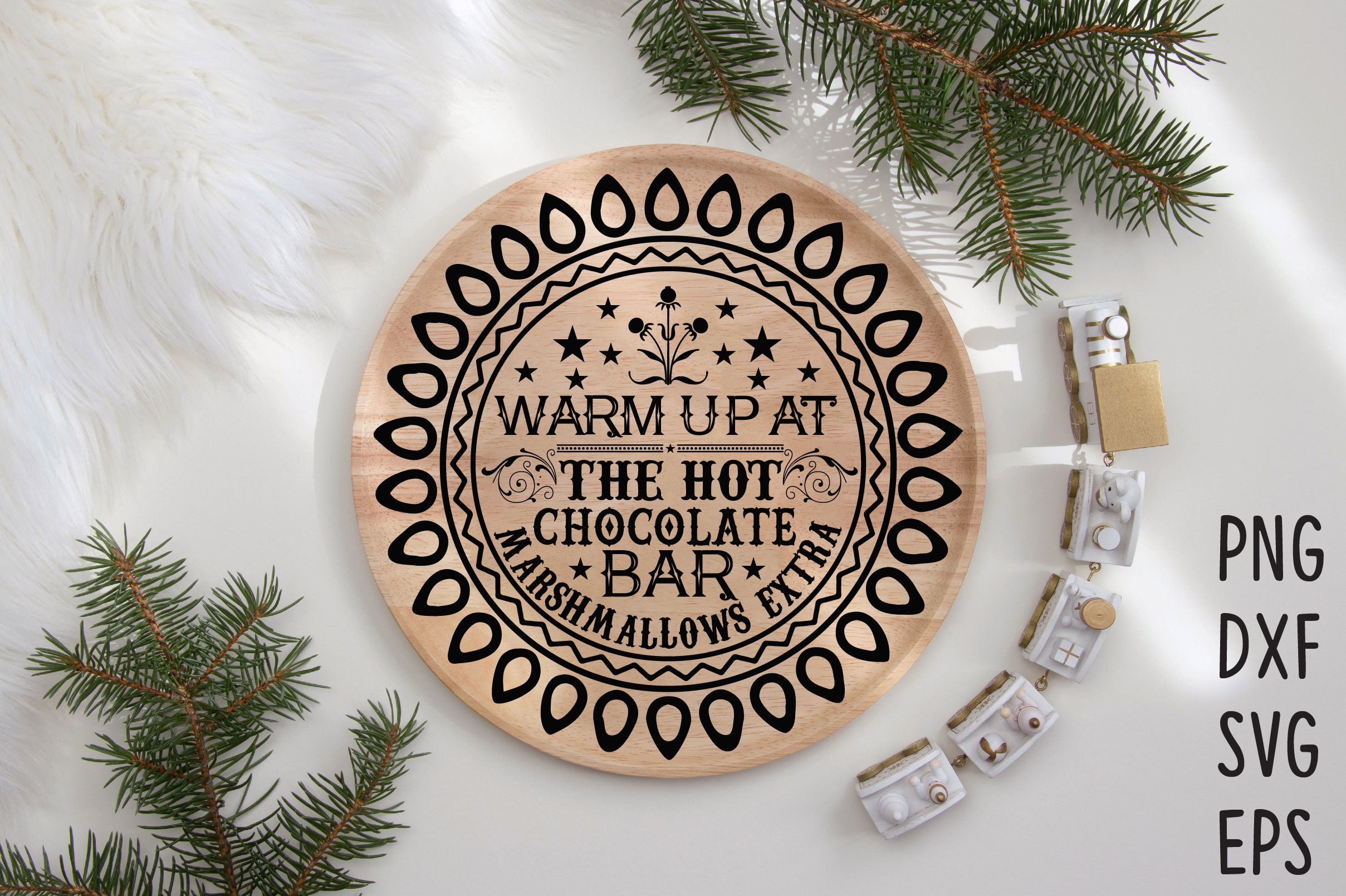 Christmas Round Sign SVG Bundle - CraftNest - Digital Crafting and Art