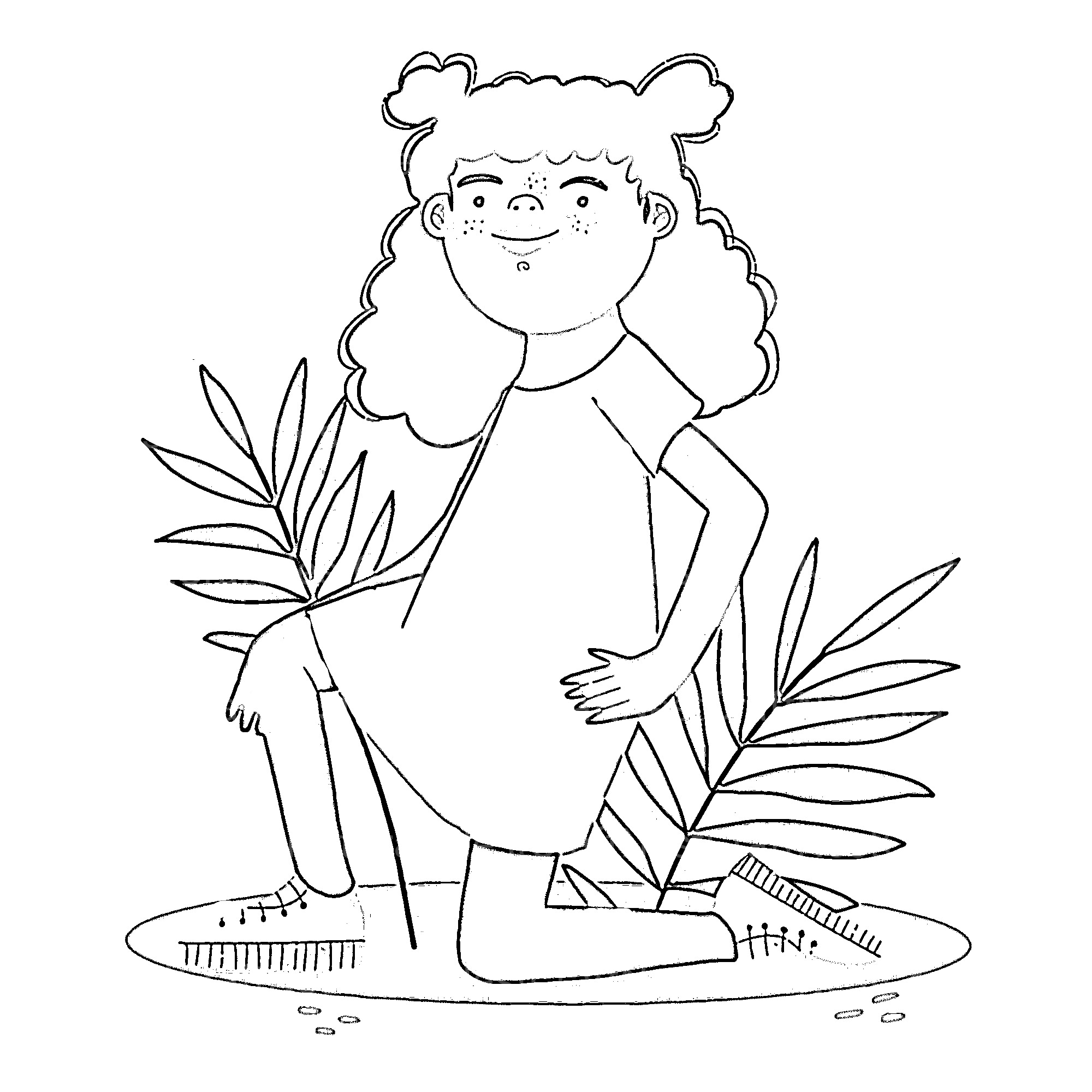 African Girl Portrait Coloring Book - CraftNest - Digital Crafting and Art