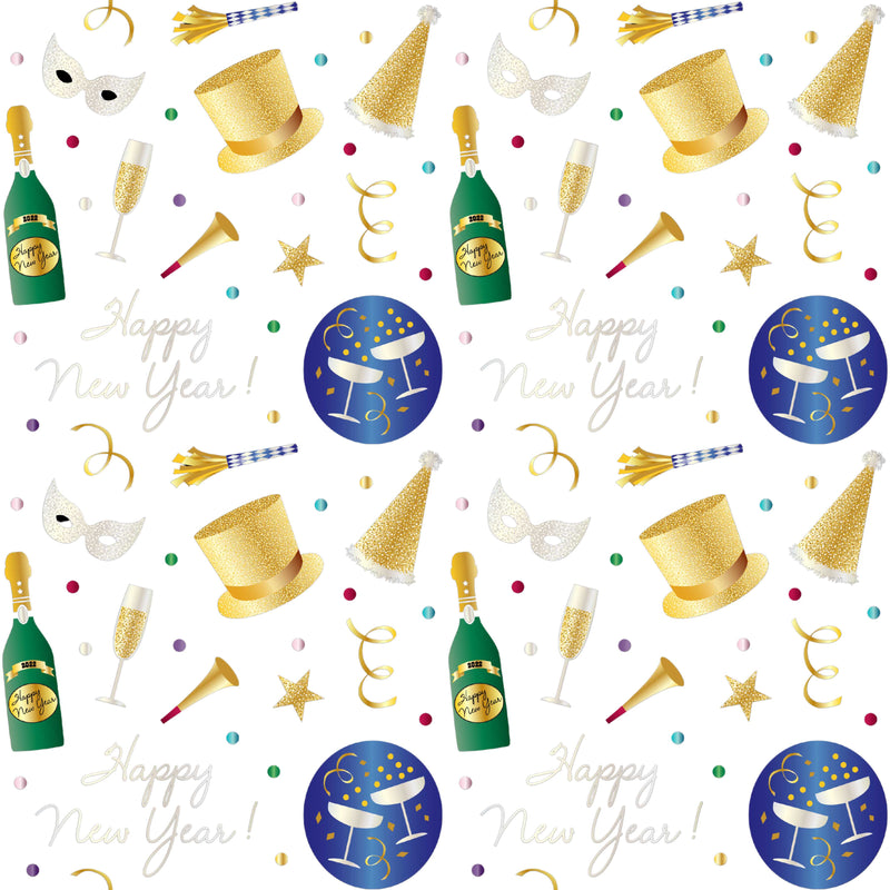 Happy New Year 2024 Seamless Digital Paper - CraftNest - Digital Crafting and Art