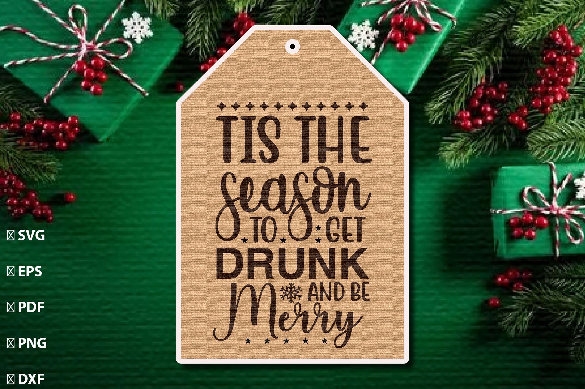 Christmas Gift Tag Laser Cut Bundle - CraftNest - Digital Crafting and Art