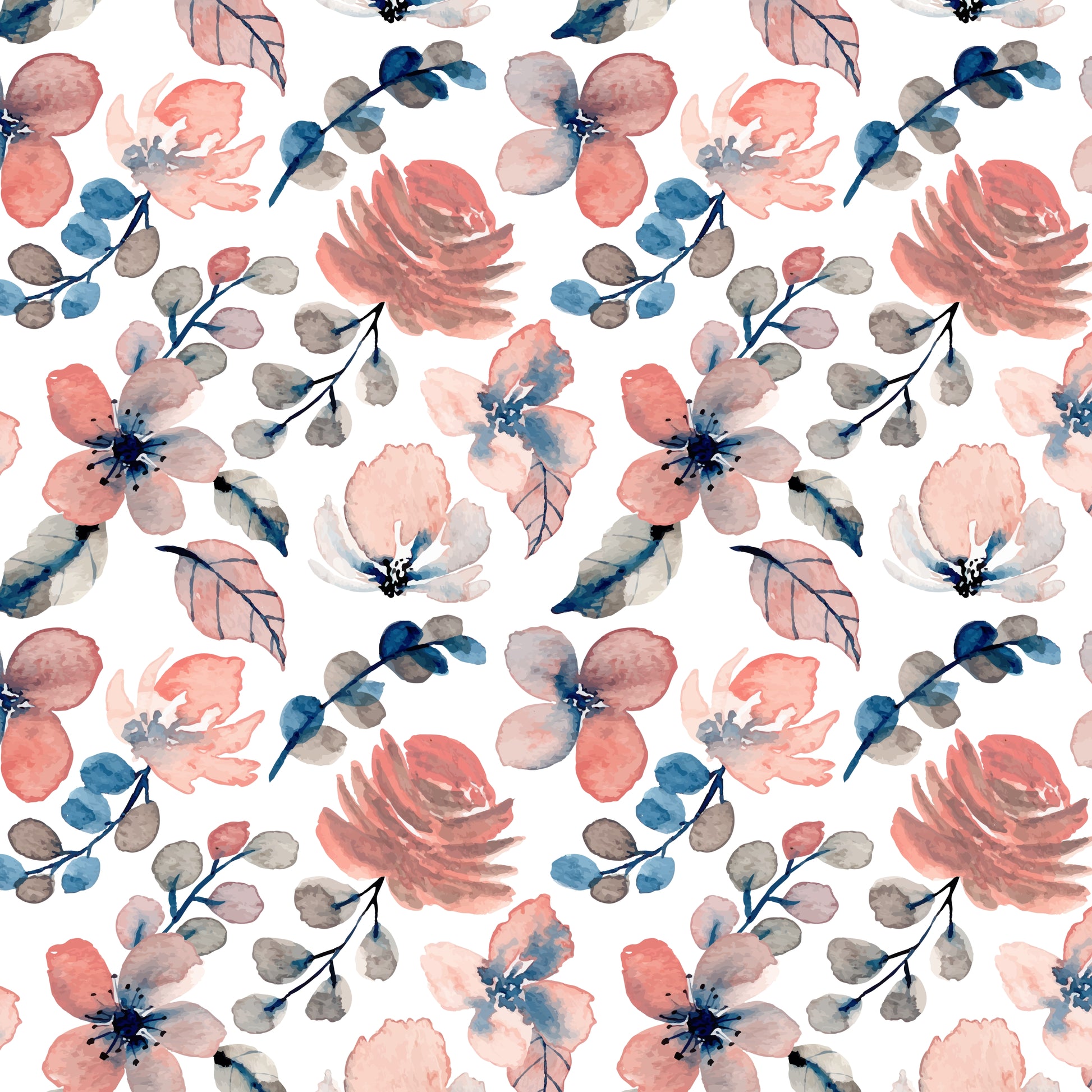 Cottage Chic Flower Seamless Digital Paper - CraftNest - Digital Crafting and Art