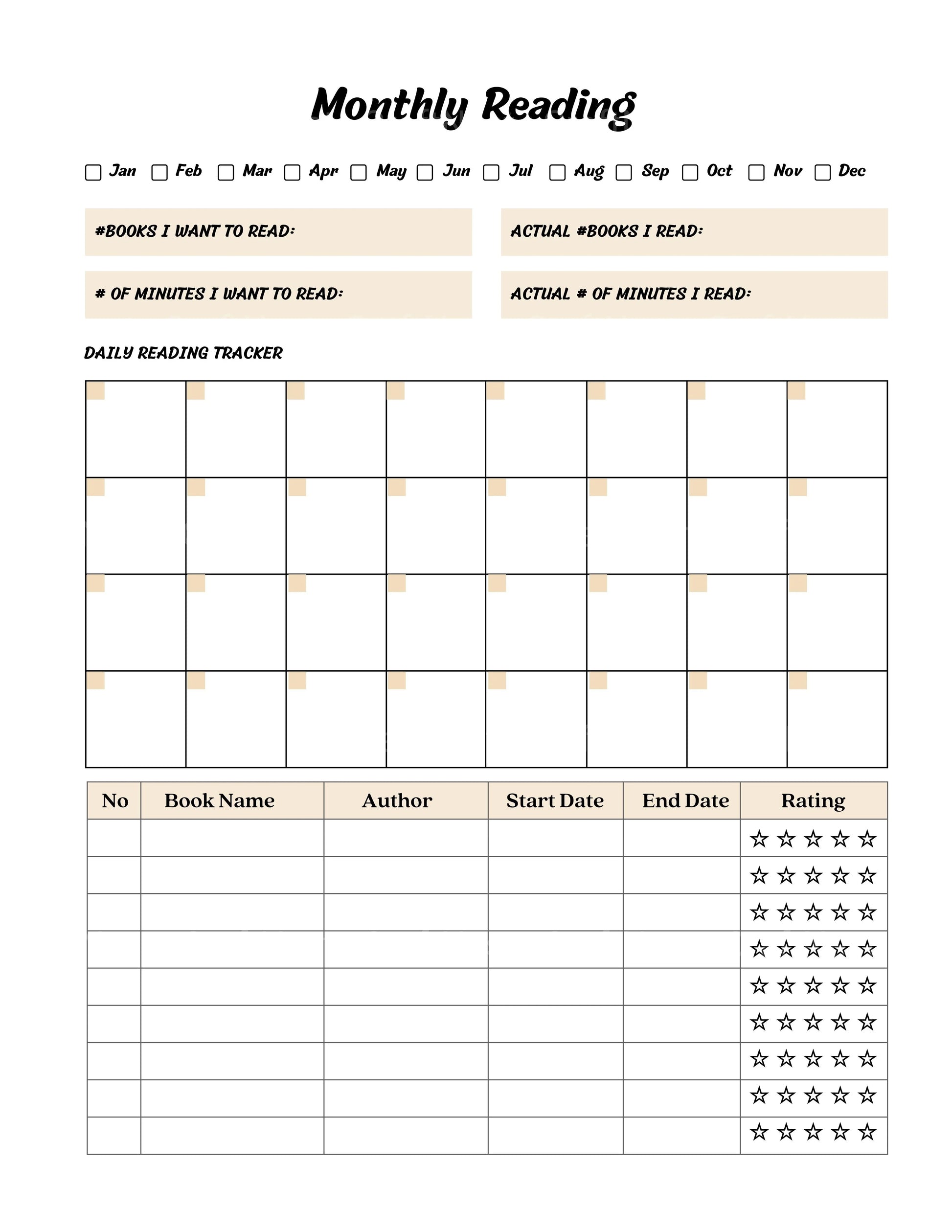 Reading Planner Guide - CraftNest - Digital Crafting and Art