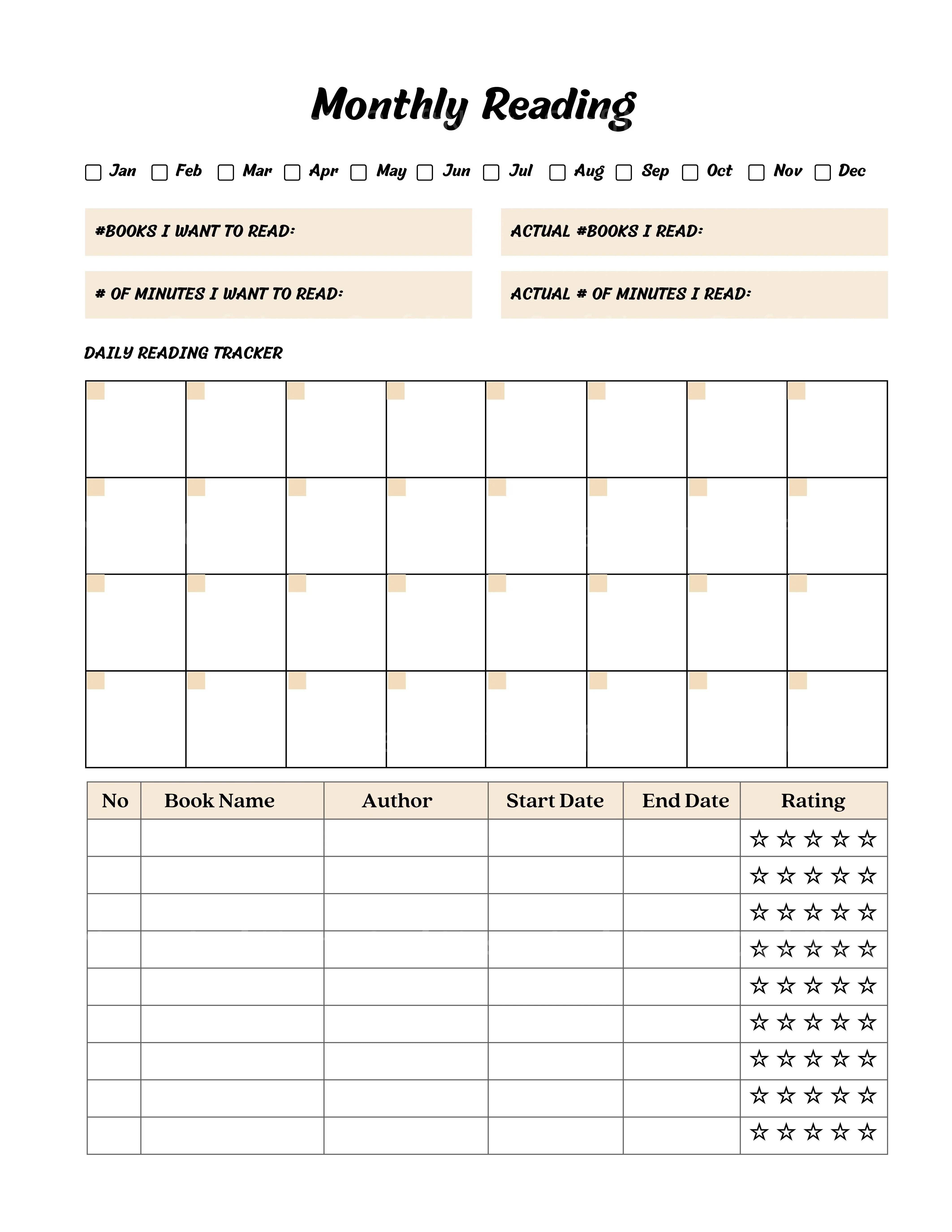 Reading Planner Guide - CraftNest - Digital Crafting and Art