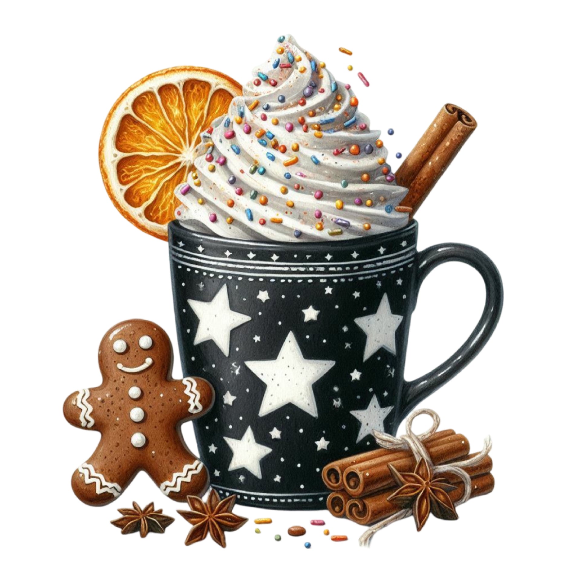 Christmas Coffee Gingerbread Clipart Bundle - CraftNest - Digital Crafting and Art