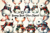 Bunny Back View Clipart Bundle 4