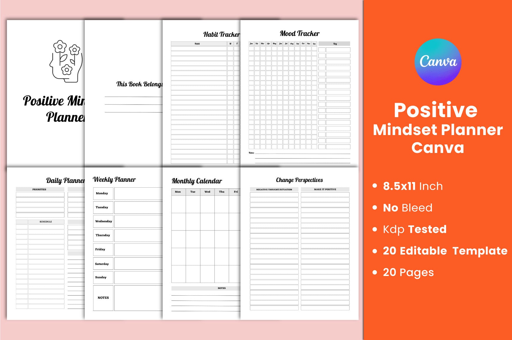 Positive Mindset Planner