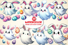 Easter Cute Ghost Clipart Bundle - CraftNest - Digital Crafting and Art