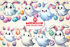 Easter Cute Ghost Clipart Bundle